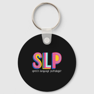 Speech Language Therapist Pathologist Pathology Th Keychain