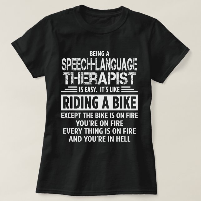 Speech-Language Therapist T-Shirt (Design Front)