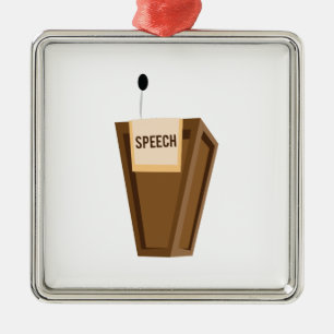 Speech Metal Ornament