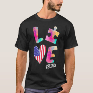 Speech Pathology Therapy Puzzles Autism Awareness T-Shirt