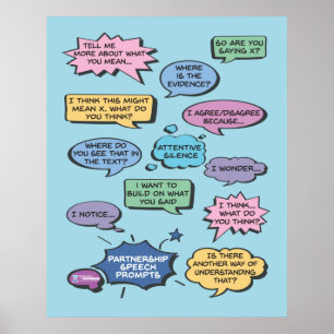Speech Prompt Bubble 24x30 Poster