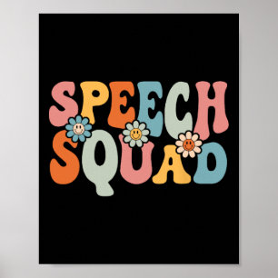 Speech Squad Fun Byck To School Teachers Students  Poster