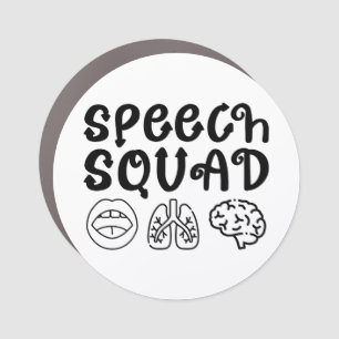 Speech Squad Pathology Teacher Birthday Present Car Magnet