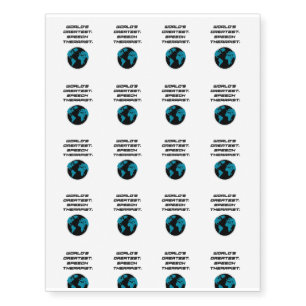 Speech Teacher Gifts Speech Therapy Temporary Tattoos