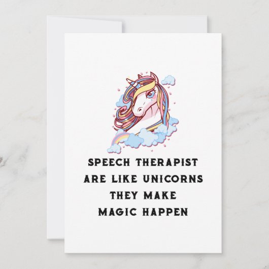 Speech Therapist Are Like Unicorns Speech Therapy (Front)