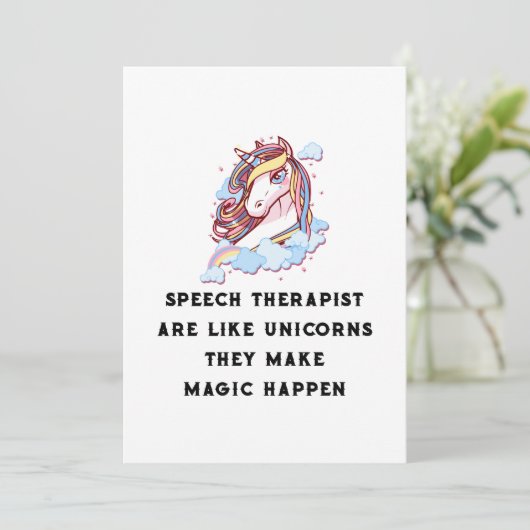 Speech Therapist Are Like Unicorns Speech Therapy (Standing Front)