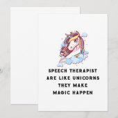 Speech Therapist Are Like Unicorns Speech Therapy (Front/Back)