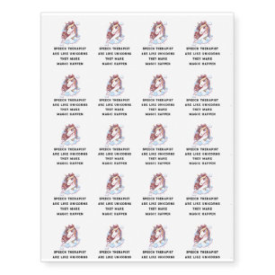 Speech Therapist Are Like Unicorns Speech Therapy Temporary Tattoos