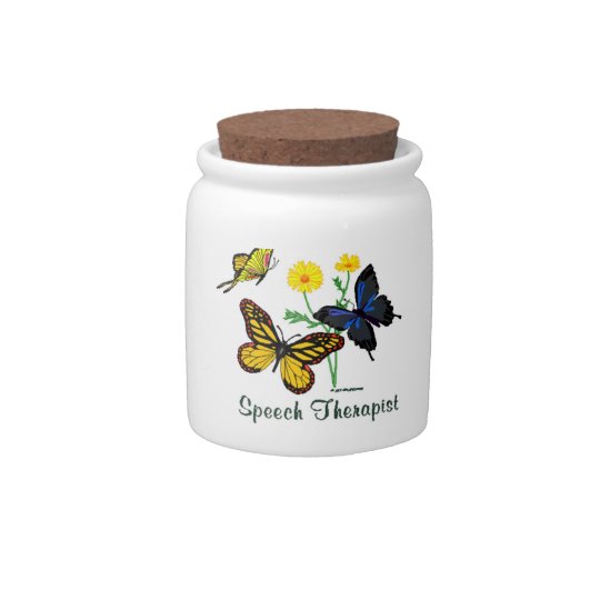 Speech Therapist Butterflies Candy Jars