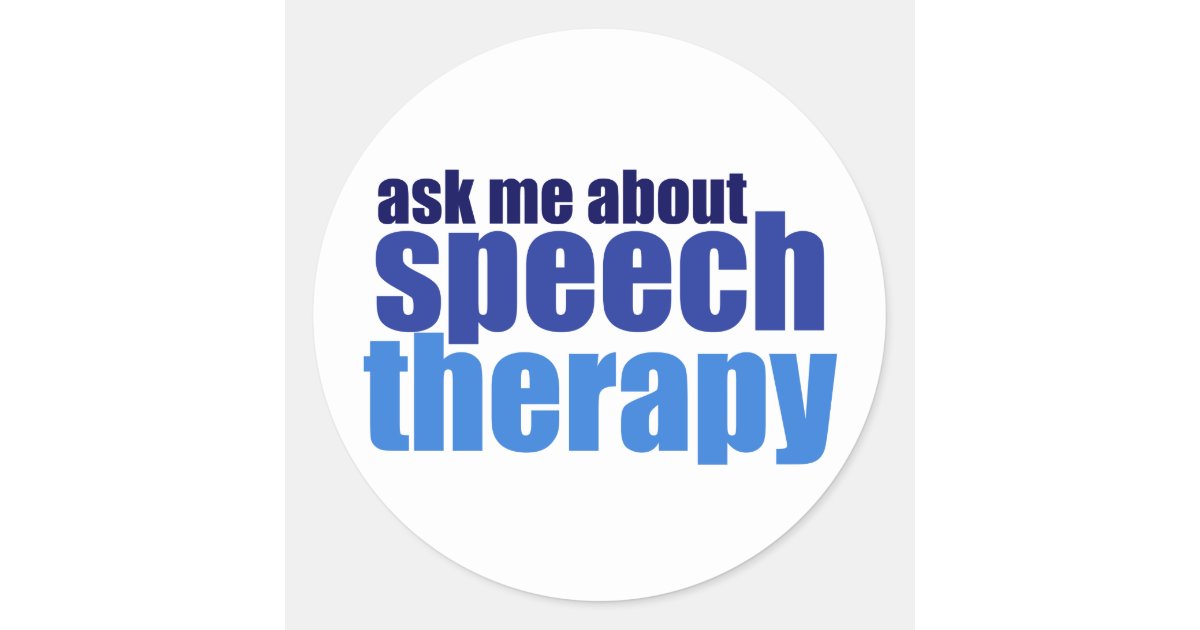 Speech Therapist Classic Round Sticker 