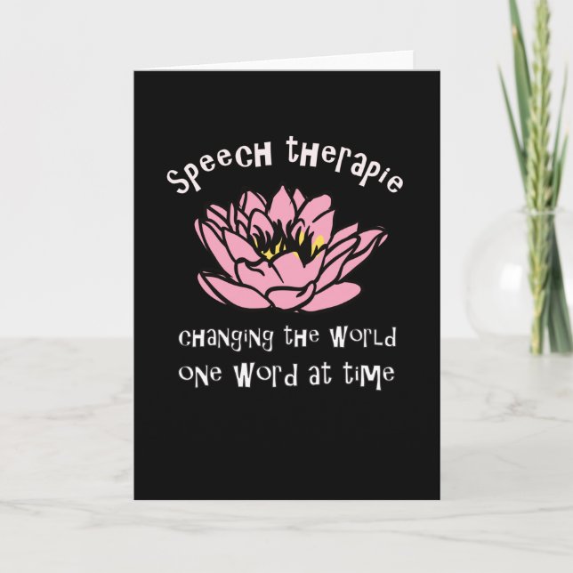 Speech Therapist Gift Card (Front)