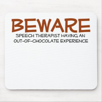 Speech Therapist Mouse Pad by medicaltshirts at Zazzle