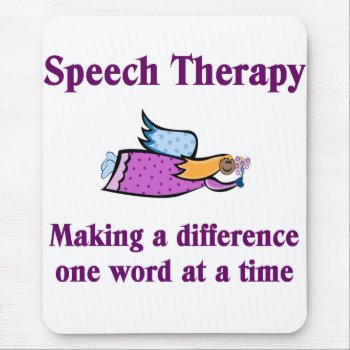 Speech Therapist Mouse Pad by medicaltshirts at Zazzle