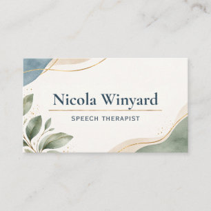 Speech Therapist Professional Business Card