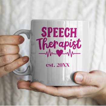 Speech Therapist Slp Customized Color Coffee Mug by sendsomelove at Zazzle