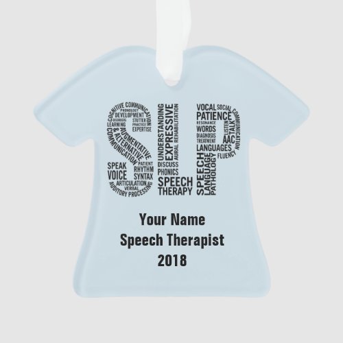 Speech Therapist SLP Ornament