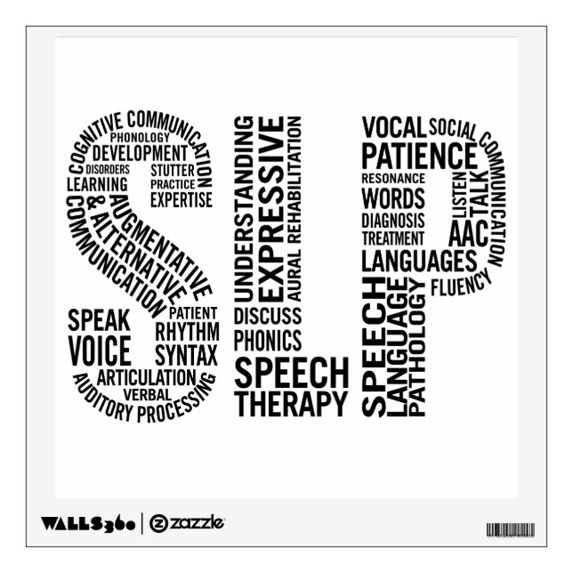 Speech Therapist SLP Wall Decal (Front)