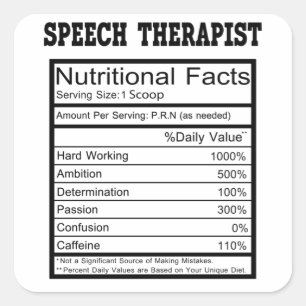 Speech Therapist Square Sticker