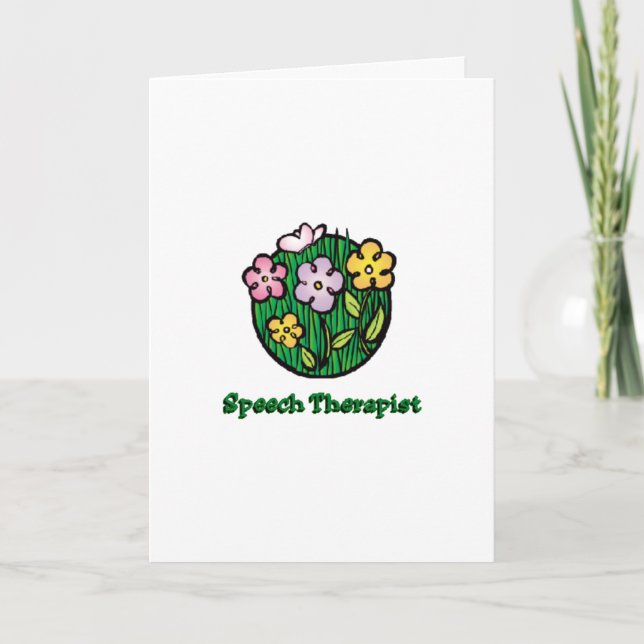 Speech Therapist Thank You Card (Front)
