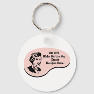 Speech Therapist Voice Keychain