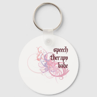 Speech Therapy Babe Keychain