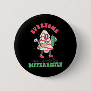 Speech Therapy Christmas Everyone Communicate Diff Button