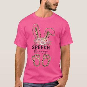 Speech Therapy Easter Bunny SLP Speech Language Th T-Shirt
