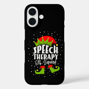 Speech Therapy Elf Squad Christmas SLP Therapist iPhone 16 Case