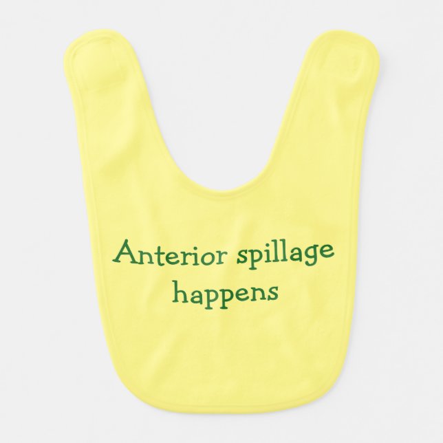 Speech therapy funny phrases baby bib (Front)