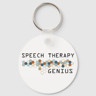 Speech Therapy Genius Keychain