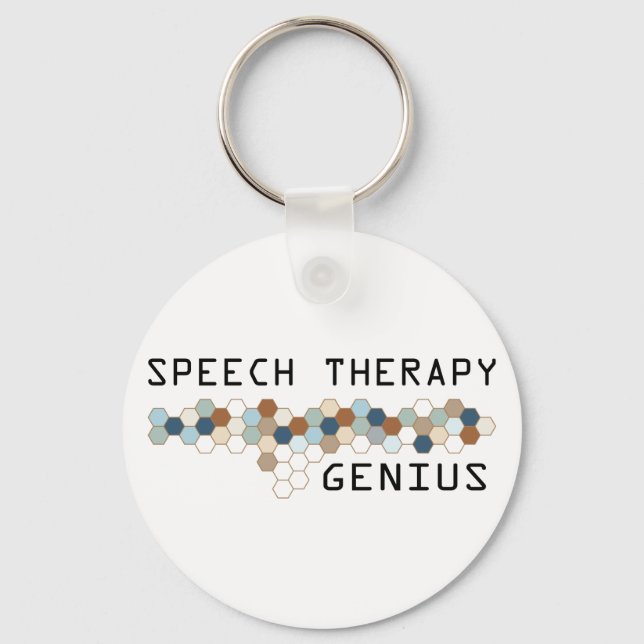 Speech Therapy Genius Keychain (Front)