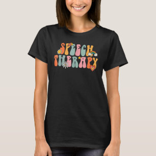 Speech Therapy Groovy Retro Vintage Cute 1 T-Shirt