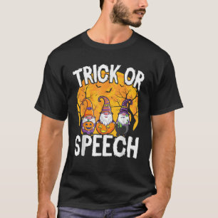 Speech Therapy Halloween Gnomes for SLP Therapist T-Shirt