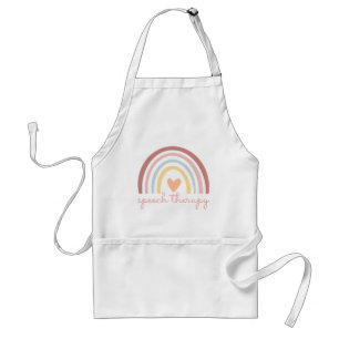 Speech Therapy I - Boho Rainbow Adult Apron