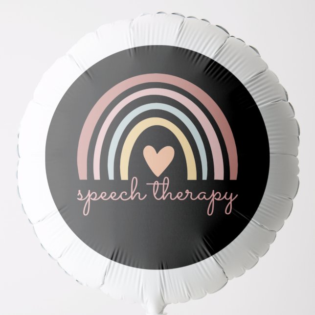 Speech Therapy I - Boho Rainbow Balloon (Front)