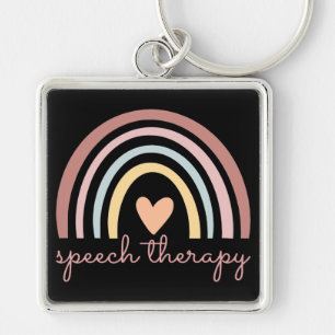 Speech Therapy I - Boho Rainbow Keychain