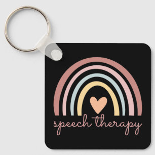 Speech Therapy I - Boho Rainbow Keychain