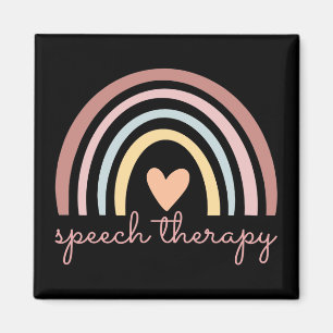 Speech Therapy I - Boho Rainbow Magnet