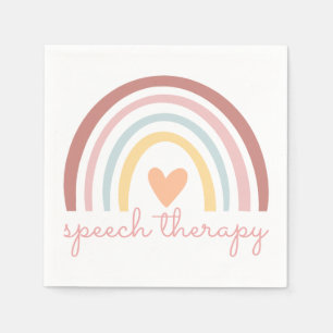 Speech Therapy I - Boho Rainbow Napkins