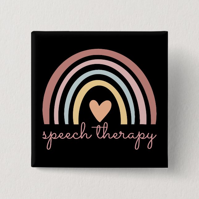 Speech Therapy I Button (Front)