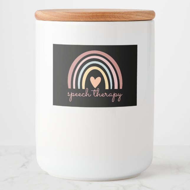 Speech Therapy I Food Label (Front)