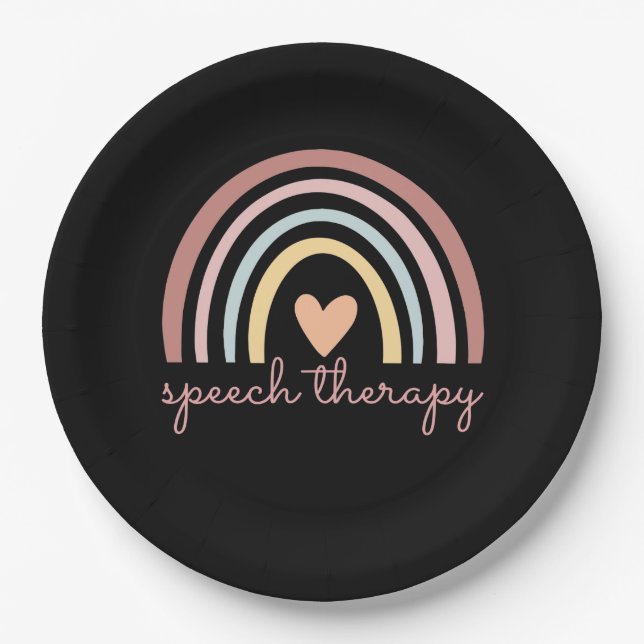 Speech Therapy I Paper Plates (Front)
