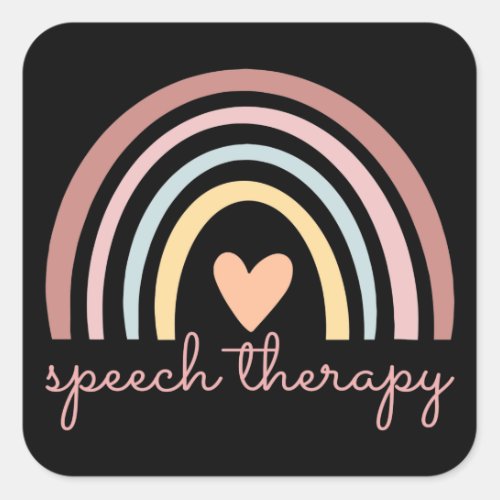 Speech Therapy I Square Sticker