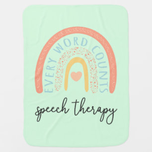 Speech Therapy II - Every Word Counts Baby Blanket