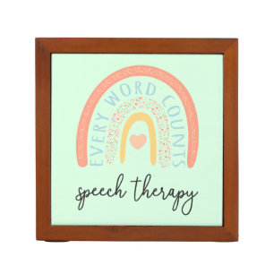Speech Therapy II - Every Word Counts Desk Organizer