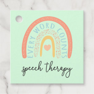 Speech Therapy II - Every Word Counts Favor Tags