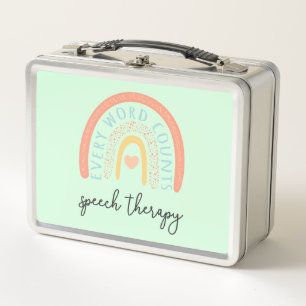 Speech Therapy II - Every Word Counts Metal Lunch Box