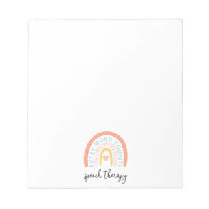 Speech Therapy II - Every Word Counts Notepad
