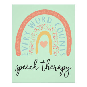 Speech Therapy II - Every Word Counts Poster