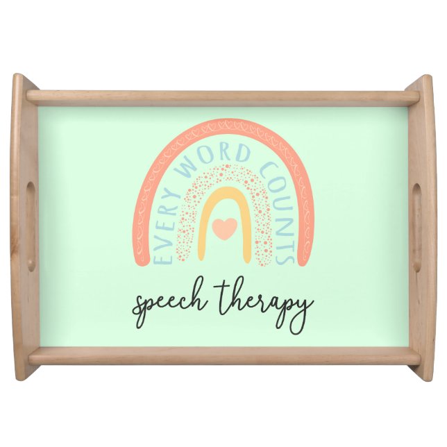 Speech Therapy II - Every Word Counts Serving Tray (Front)